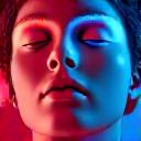 LED light therapy facial