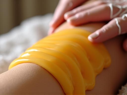 Paraffin body wrap treatment